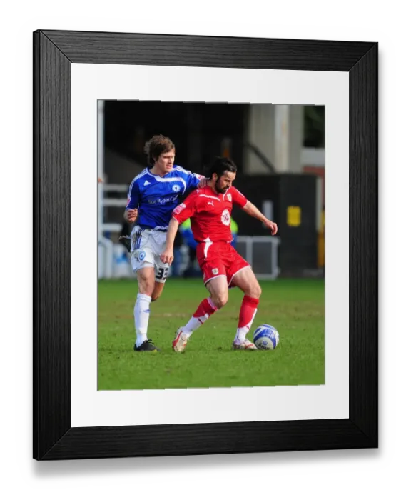 Framed Print : Bristol City's Paul Hartley Fouled by Josh Simpson during Peterborough vs. Bristol City Championship Match, 2010 Framed Print : Bristol City's Paul Hartley Fouled by Josh Simpson during Peterborough vs. Bristol City Championship Match, 2010