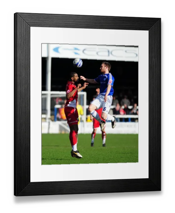 Framed Print : Championship Showdown: Elliott vs. Lee - Aerial Battle for Supremacy (Peterborough v Bristol City)