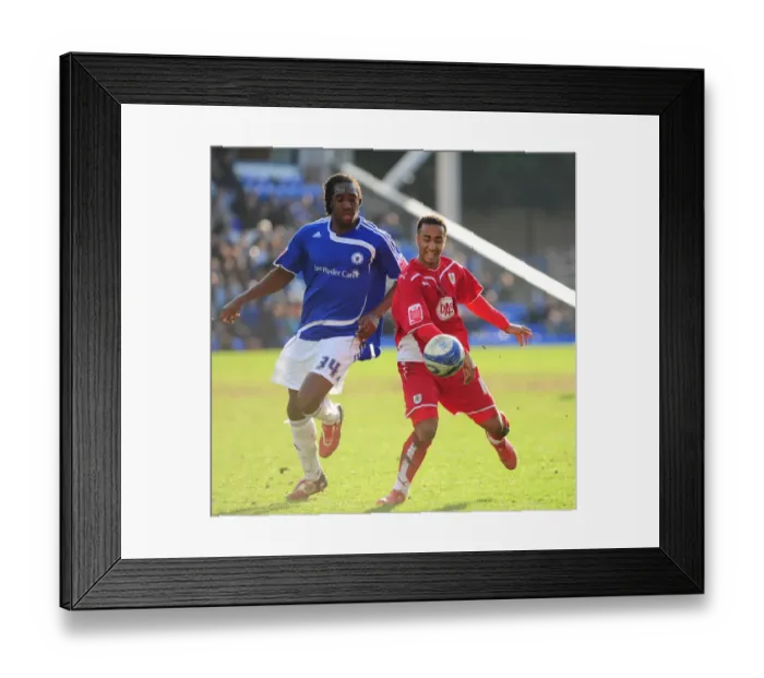 Framed Print : Battling for Championship Glory: Maynard vs. Geohaggon - The Intense Rivalry between Peterborough and Bristol City (2010) - A Football Showdown: Maynard's Battle with Geohaghon, Peterborough vs. Bristol City Framed Print : Battling for Championship Glory: Maynard vs. Geohaggon - The Intense Rivalry between Peterborough and Bristol City (2010) - A Football Showdown: Maynard's Battle with Geohaghon, Peterborough vs. Bristol City