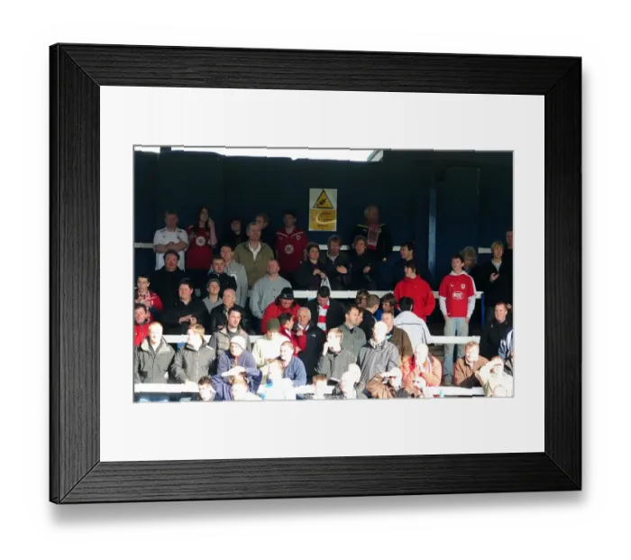 Framed Print : Bristol City Fans in Full Force at Peterborough Championship Match, 2010 Framed Print : Bristol City Fans in Full Force at Peterborough Championship Match, 2010
