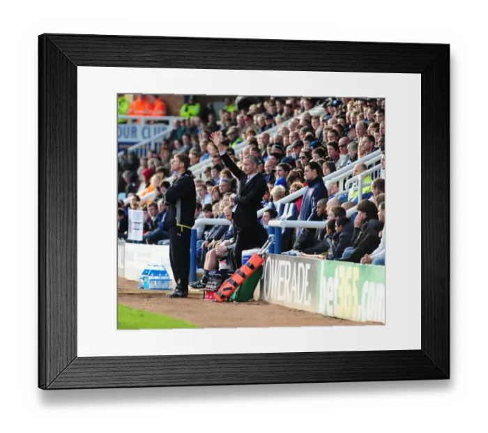 Framed Print : Keith Millen and Bristol City Face Championship Showdown at Peterborough, March 2010