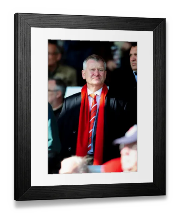 Framed Print : Steve Lansdown's Visit: Chairman of Bristol City Football Club at Peterborough's London Road during the 2010 Championship Match Framed Print : Steve Lansdown's Visit: Chairman of Bristol City Football Club at Peterborough's London Road during the 2010 Championship Match