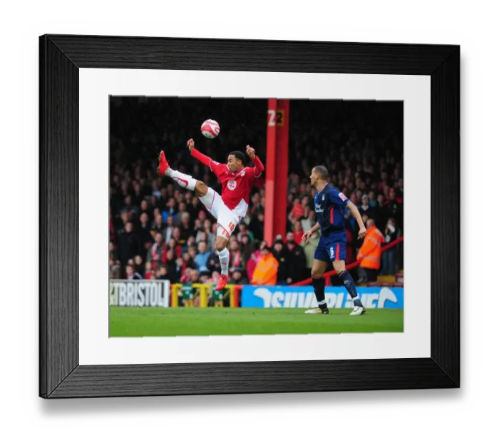 Framed Print : Aerial Clash: Maynard vs. Wilson in the Championship Showdown between Bristol City and Nottingham Forest, 03 / 04 / 2010 Framed Print : Aerial Clash: Maynard vs. Wilson in the Championship Showdown between Bristol City and Nottingham Forest, 03 / 04 / 2010