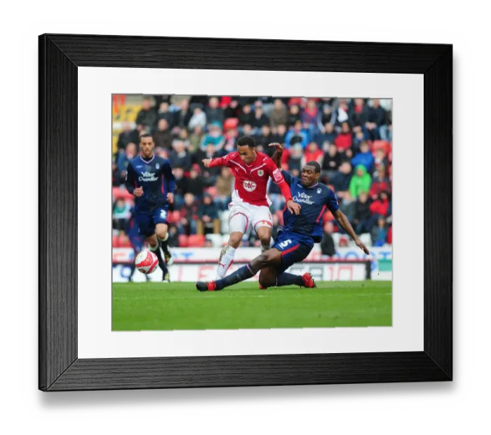 Framed Print : Maynard vs Morgan: Intense Championship Clash - Nicky Tackled by Wes at Ashton Gate, April 2010 Framed Print : Maynard vs Morgan: Intense Championship Clash - Nicky Tackled by Wes at Ashton Gate, April 2010