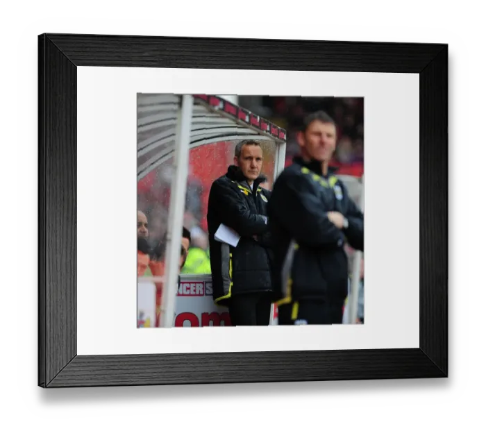Framed Print : Keith Millen Leads Bristol City's Championship Battle Against Nottingham Forest at Ashton Gate, 2010