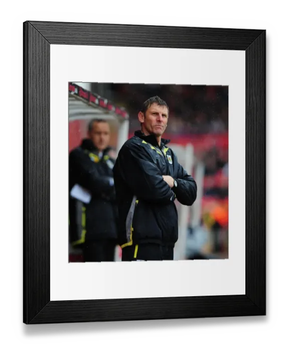 Framed Print : Alan Walsh, Bristol City Coach, Leading the Team against Nottingham Forest in Championship Match at Ashton Gate Stadium (03 / 04 / 2010) Framed Print : Alan Walsh, Bristol City Coach, Leading the Team against Nottingham Forest in Championship Match at Ashton Gate Stadium (03 / 04 / 2010)