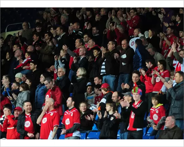 Bristol City Fans in Action: Sheffield Wednesday vs. Bristol City, Championship Match, Hillsborough Stadium, 2010