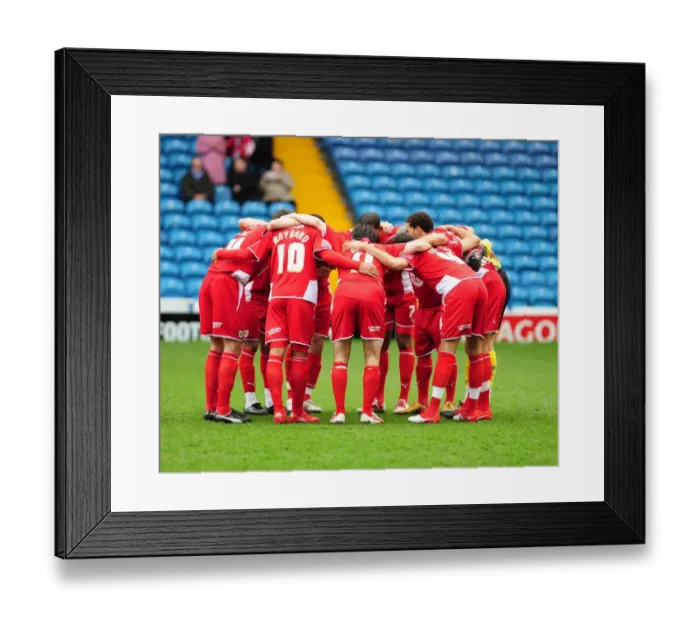 Framed Print : Bristol City: United Before the Championship Clash against Sheffield Wednesday (16-03-10)