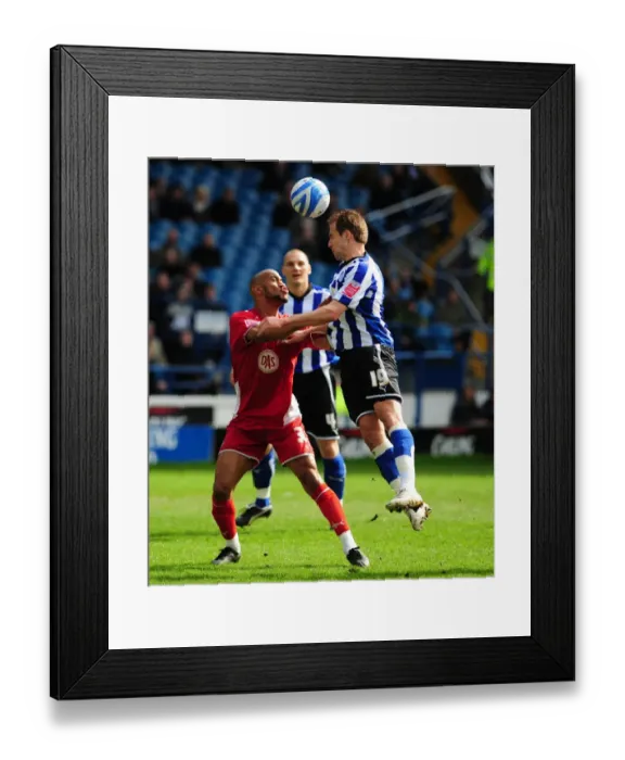 Framed Print : Clash in the Championship: Haynes vs Varney - Bristol City vs Sheffield Wednesday, 05 / 04 / 2010 Framed Print : Clash in the Championship: Haynes vs Varney - Bristol City vs Sheffield Wednesday, 05 / 04 / 2010