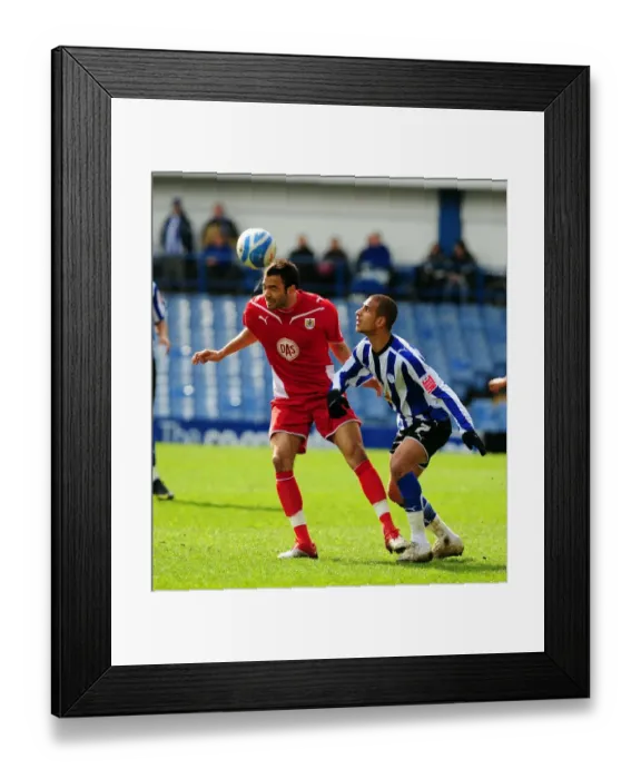 Framed Print : Challenge in the Sky: Fontaine vs. Tudgay - Sheffield Wednesday vs. Bristol City, Championship 2010 Framed Print : Challenge in the Sky: Fontaine vs. Tudgay - Sheffield Wednesday vs. Bristol City, Championship 2010