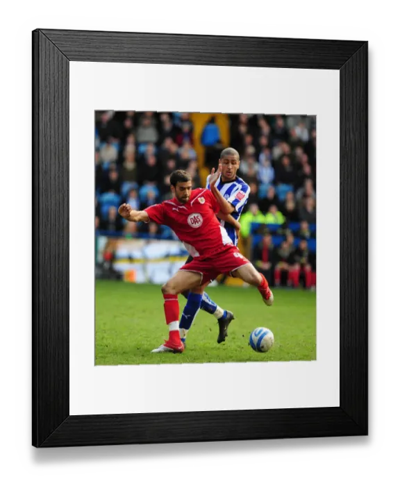 Framed Print : Battling for Supremacy: Liam Fontaine vs. Marcus Tudgay in the Championship Clash between Sheffield Wednesday and Bristol City (16th March 2010) Framed Print : Battling for Supremacy: Liam Fontaine vs. Marcus Tudgay in the Championship Clash between Sheffield Wednesday and Bristol City (16th March 2010)