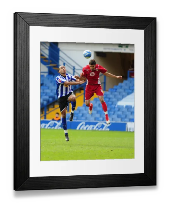 Framed Print : Challenge at Hillsborough: Fontaine vs. Tudgay - A Football Rivalry in the Championship, 2010