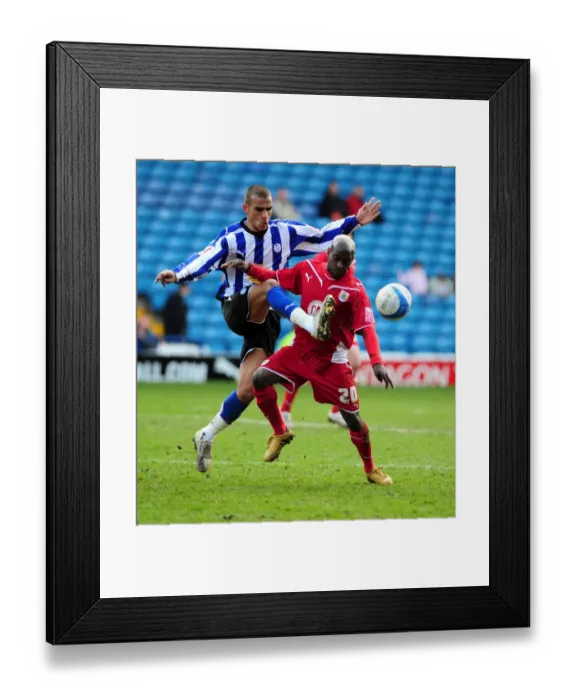 Framed Print : Battling for the Ball: Jamal Campbell-Ryce vs. Marcus Tudgay - Sheffield Wednesday vs. Bristol City Championship Clash (05 / 04 / 2010) Framed Print : Battling for the Ball: Jamal Campbell-Ryce vs. Marcus Tudgay - Sheffield Wednesday vs. Bristol City Championship Clash (05 / 04 / 2010)