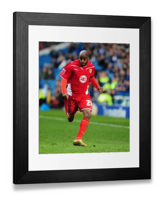 Framed Print : Jamal Campbell-Ryce in Action: Bristol City vs. Sheffield Wednesday, Championship 2010