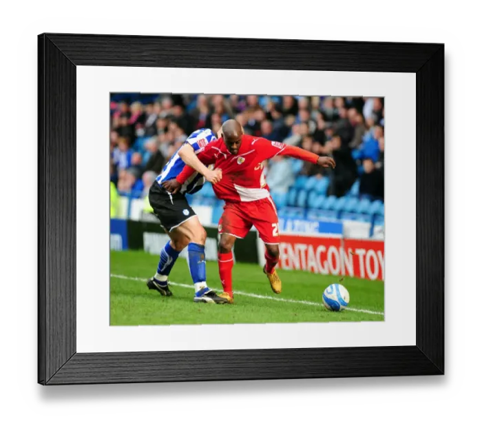 Framed Print : Championship Showdown: Jamal Campbell-Ryce Fouled by Darren Purse - Sheffield Wednesday vs. Bristol City (05 / 04 / 2010) Framed Print : Championship Showdown: Jamal Campbell-Ryce Fouled by Darren Purse - Sheffield Wednesday vs. Bristol City (05 / 04 / 2010)