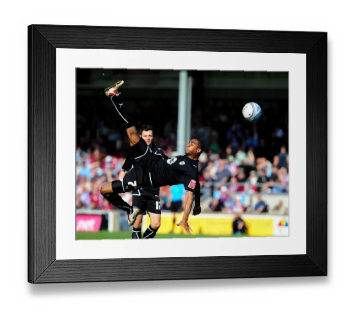 Framed Print : Marvin Elliott's Epic Volley: A Championship Moment at Glanford Park, 2010 Framed Print : Marvin Elliott's Epic Volley: A Championship Moment at Glanford Park, 2010