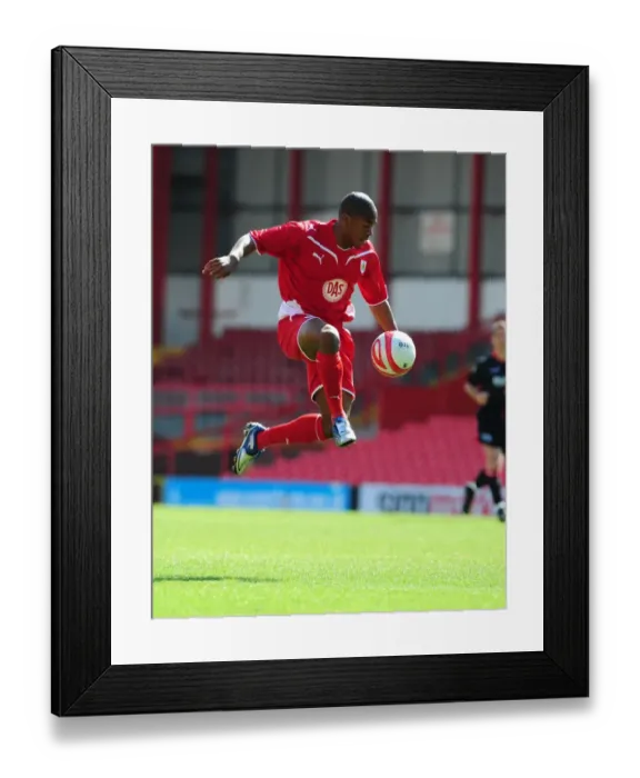 Framed Print : Clash of Football Talents: Bristol City Reserves vs Exeter Reserves - Season 09-10