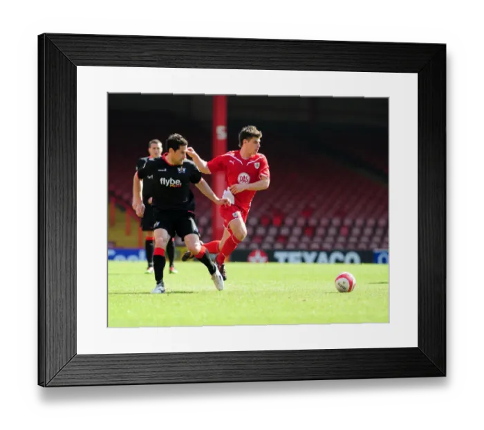 Framed Print : Bristol City Reserves vs Exeter Reserves: Clash of Football Talents - Season 09-10