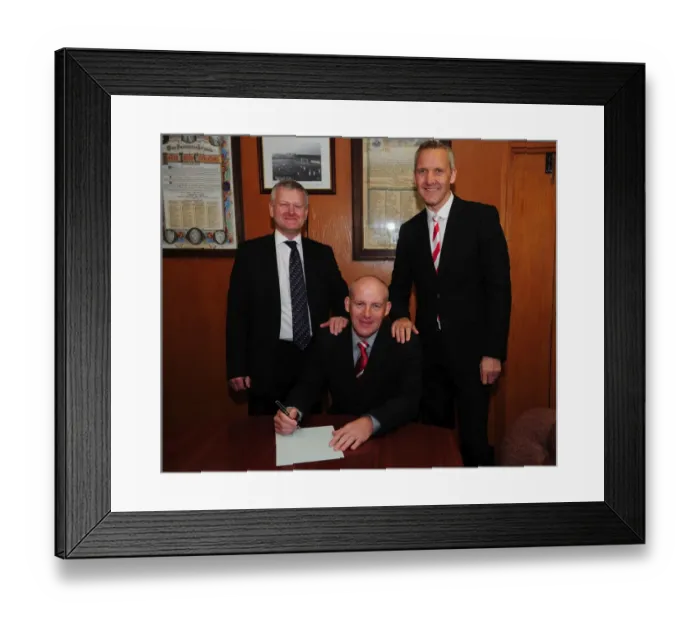 Framed Print : New Manager Steve Coppell Officially Welcomed by Bristol City FC's Championship Squad at Ashton Gate