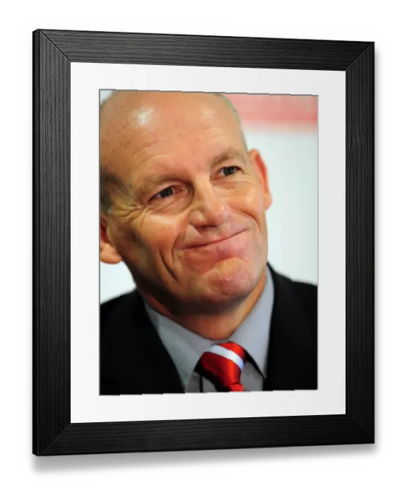 Framed Print : New Manager Steve Coppell Debuts with Bristol City in Championship Match at Ashton Gate Stadium (April 2010)