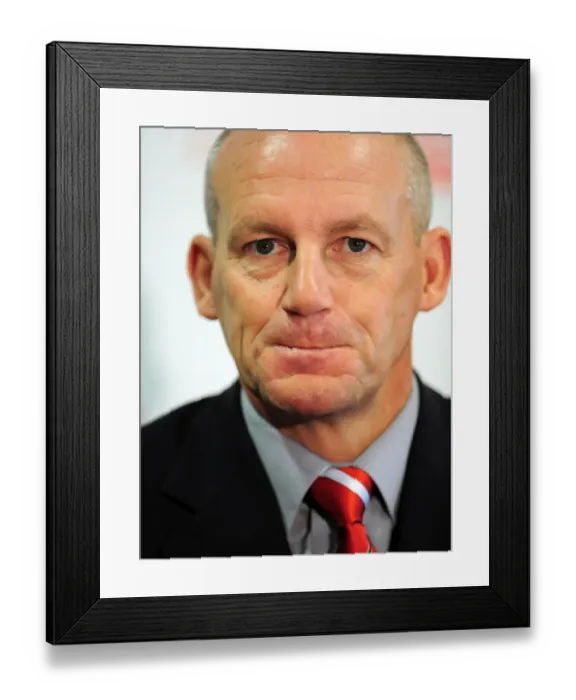 Framed Print : New Manager Steve Coppell Kicks Off Championship Season at Ashton Gate Stadium (April 2010)