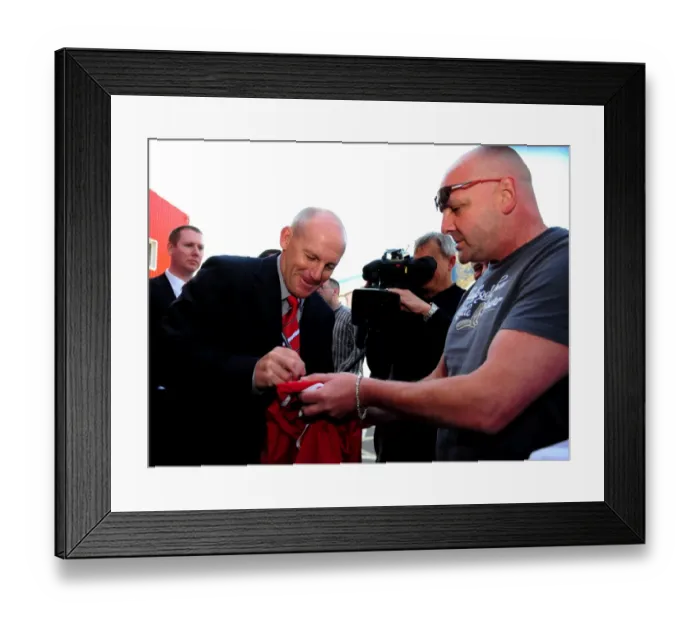 Framed Print : New Manager Steve Coppell Greets Ecstatic Bristol City Fans at Ashton Gate Stadium, 2010 (Championship Football)