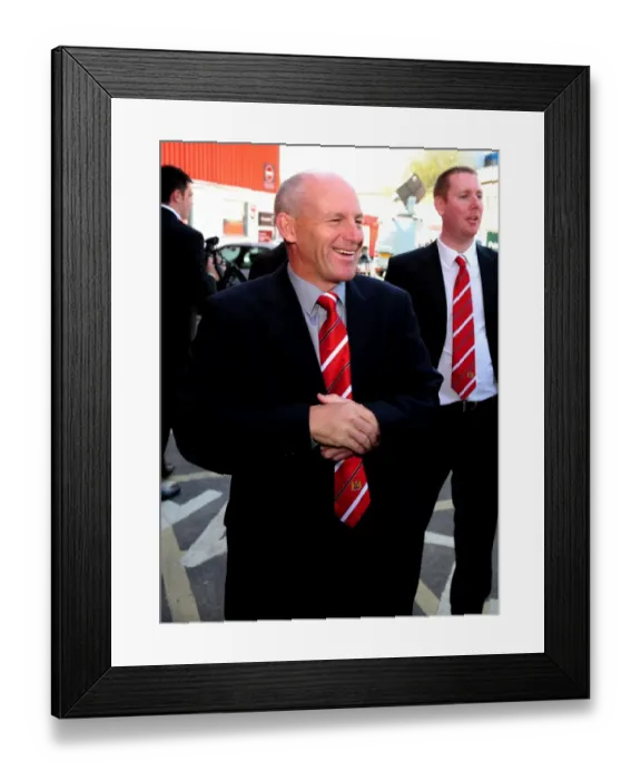 Framed Print : New Manager Steve Coppell Embraces Ecstatic Bristol City Fans at Ashton Gate Stadium, 2010 Framed Print : New Manager Steve Coppell Embraces Ecstatic Bristol City Fans at Ashton Gate Stadium, 2010
