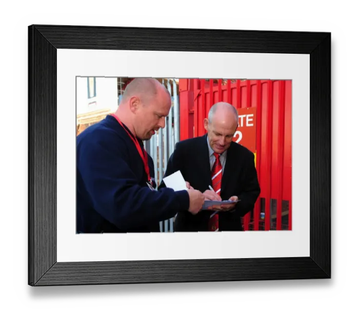 Framed Print : New Manager Steve Coppell Embraces Ecstatic Bristol City Fans at Ashton Gate Stadium, 2010 Framed Print : New Manager Steve Coppell Embraces Ecstatic Bristol City Fans at Ashton Gate Stadium, 2010
