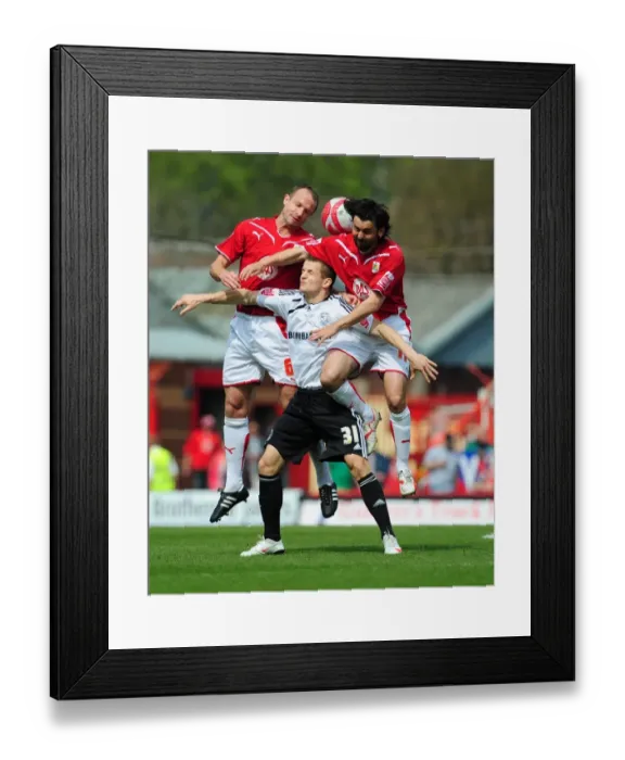 Framed Print : Derby County's Tomasz Cywka Clashes with Bristol City's Paul Hartley and Louis Carey for Aerial Ball in Championship Match, 24 / 04 / 2010 Framed Print : Derby County's Tomasz Cywka Clashes with Bristol City's Paul Hartley and Louis Carey for Aerial Ball in Championship Match, 24 / 04 / 2010