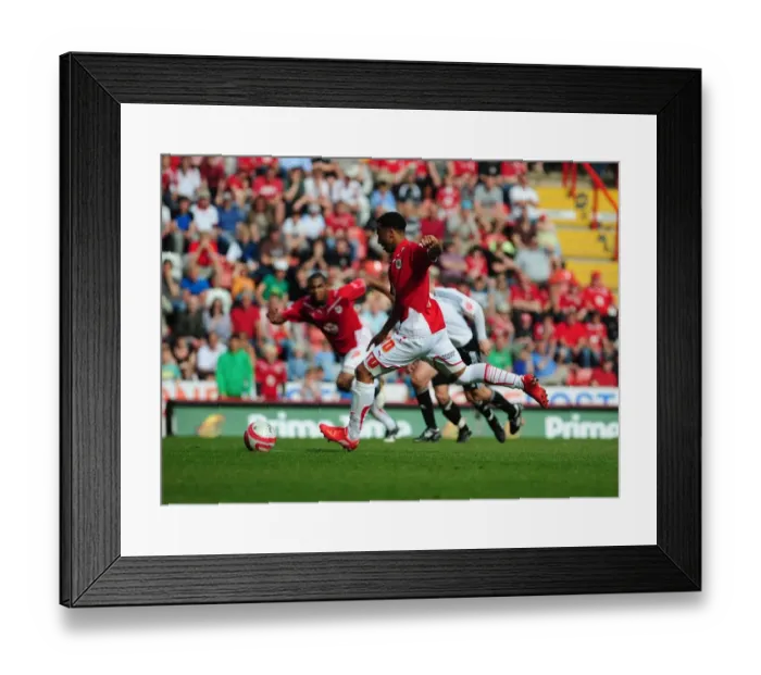 Framed Print : Nicky Maynard's Double: Bristol City's Championship Winning Moment vs. Derby County (24 / 04 / 2010) Framed Print : Nicky Maynard's Double: Bristol City's Championship Winning Moment vs. Derby County (24 / 04 / 2010)