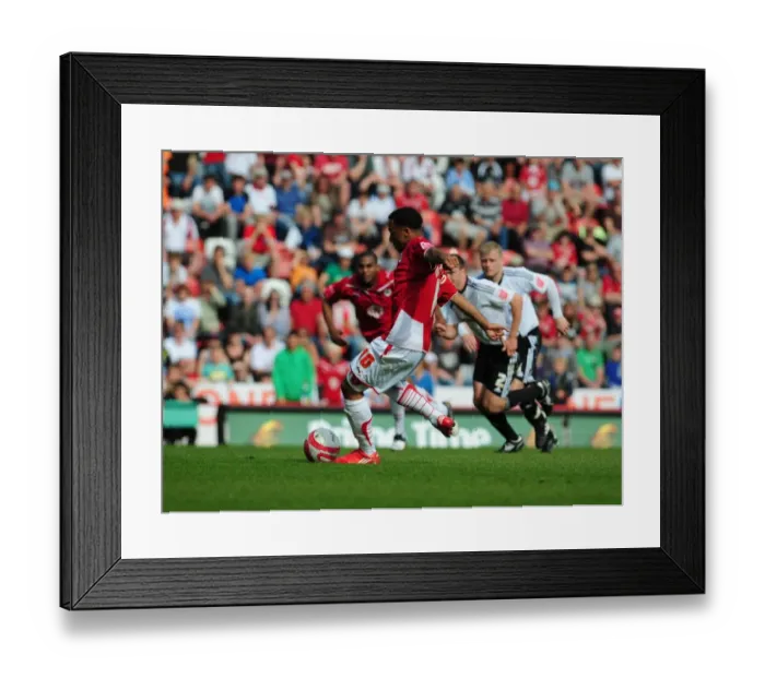 Framed Print : Bristol City's Championship-Winning Moment: Nicky Maynard's Double vs. Derby County (24 / 04 / 2010)