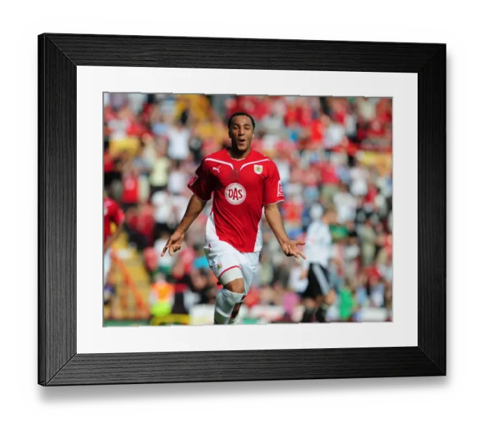 Framed Print : Nicky Maynard Reaches Championship Milestone with Twenty-Goal Blitz: Derby County vs. Bristol City, Ashton Gate Stadium (April 24, 2010) Framed Print : Nicky Maynard Reaches Championship Milestone with Twenty-Goal Blitz: Derby County vs. Bristol City, Ashton Gate Stadium (April 24, 2010)