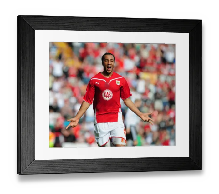 Framed Print : Nicky Maynard's Milestone Twenty-Goal Moment: Exciting Championship Clash Between Bristol City and Derby County (24 / 04 / 2010) Framed Print : Nicky Maynard's Milestone Twenty-Goal Moment: Exciting Championship Clash Between Bristol City and Derby County (24 / 04 / 2010)