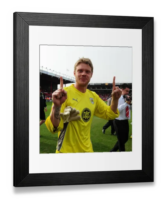Framed Print : Bristol City's Dean Gerken Saves the Day: Championship Showdown vs. Derby County, 24 / 04 / 2010