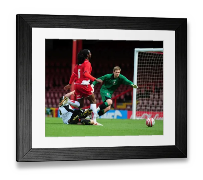 Framed Print : Bristol City's Evander Sno Fouled in Clash Against Bournemouth Reserves Framed Print : Bristol City's Evander Sno Fouled in Clash Against Bournemouth Reserves