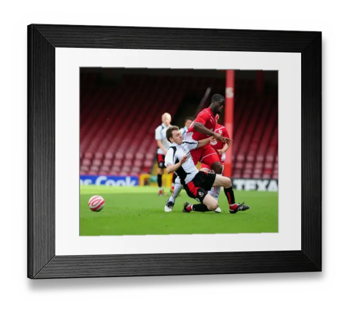 Framed Print : John Akinde in Action: Bristol City vs Bournemouth Reserves