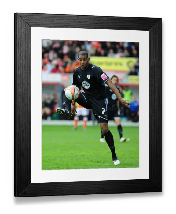 Framed Print : Marvin Elliott of Bristol City in Action against Blackpool, Championship Match, 02-05-2010 Framed Print : Marvin Elliott of Bristol City in Action against Blackpool, Championship Match, 02-05-2010