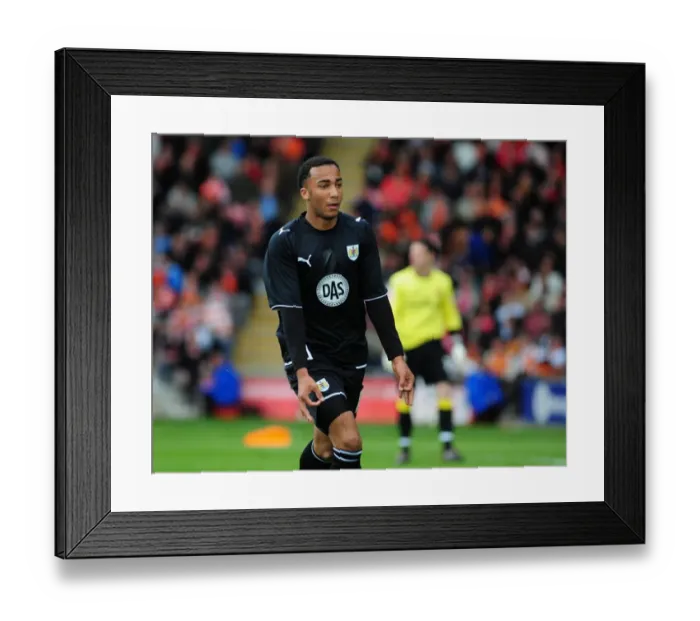 Framed Print : Nicky Maynard's Euphoric Goal Celebration (Championship 2010 - Blackpool vs. Bristol City) Framed Print : Nicky Maynard's Euphoric Goal Celebration (Championship 2010 - Blackpool vs. Bristol City)