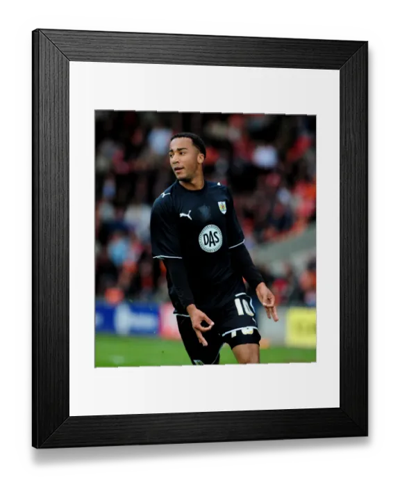 Framed Print : Euphoric Nicky Maynard: Unforgettable Goal Celebration vs. Blackpool (Championship, 2010) Framed Print : Euphoric Nicky Maynard: Unforgettable Goal Celebration vs. Blackpool (Championship, 2010)
