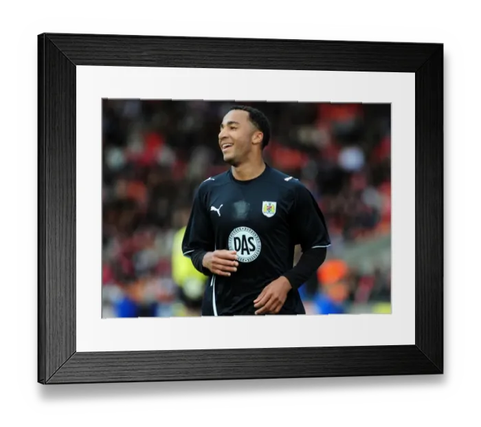Framed Print : Thrilling Nicky Maynard Goal Celebration: Championship Showdown - Blackpool vs. Bristol City (2010) Framed Print : Thrilling Nicky Maynard Goal Celebration: Championship Showdown - Blackpool vs. Bristol City (2010)