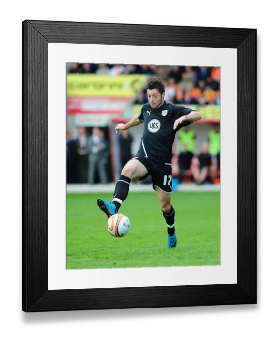 Framed Print : Ivan Sproule in Action: Championship Showdown between Blackpool and Bristol City - May 2, 2010