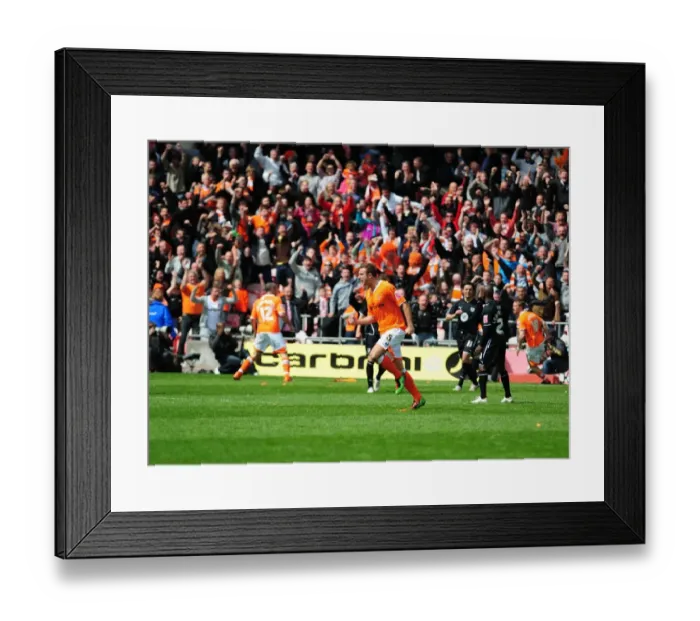 Framed Print : Blackpool's Championship Celebration: Beating Bristol City at Bloomfield Road (02-05-2010)