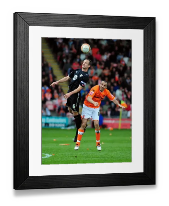 Framed Print : Challenge for Supremacy: Carey vs. Taylor-Fletcher in the Championship Clash between Blackpool and Bristol City (02 / 05 / 2010)