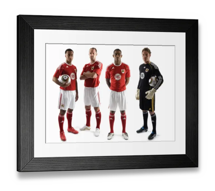 Framed Print : Bristol City FC: New Kit Unveiled Framed Print : Bristol City FC: New Kit Unveiled