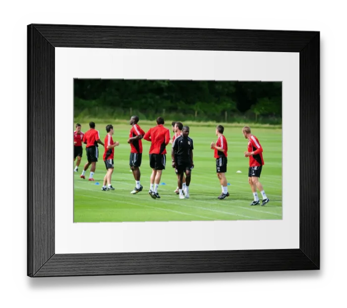 Framed Print : Bristol City Football Club: Players Kick-Start Pre-Season Training Framed Print : Bristol City Football Club: Players Kick-Start Pre-Season Training
