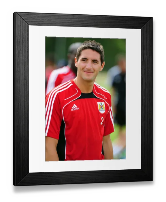 Framed Print : Bradley Orr in Action: Bristol City Football Club's Pre-Season Training