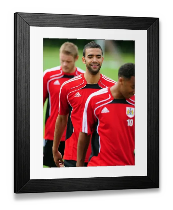 Framed Print : Bristol City Football Club: Liam Fontaine in Full Swing during Pre-Season Training