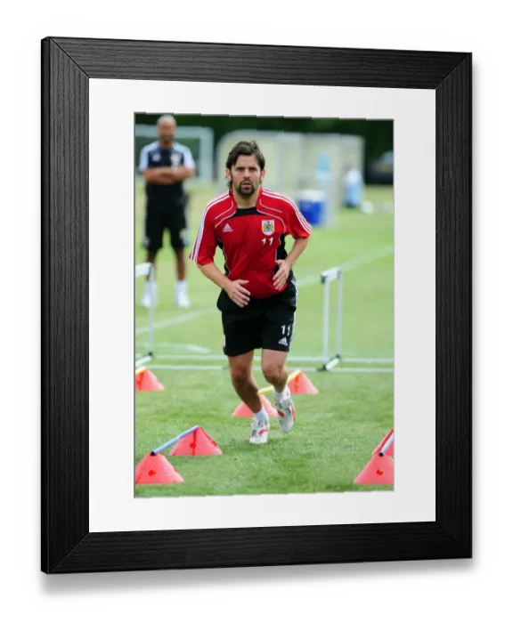 Framed Print : Bristol City Football Club: Paul Hartley's Intense Pre-Season Training