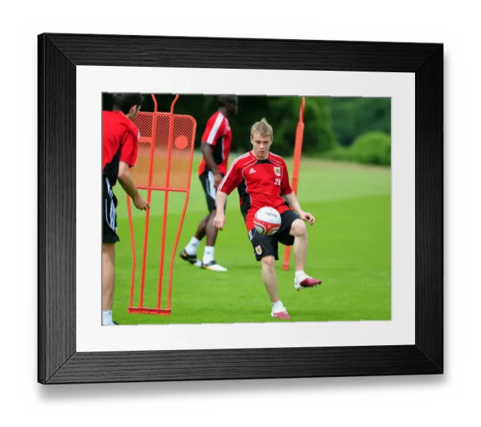 Framed Print : Intense Pre-Season Training: A Look into Bristol City Football Club Framed Print : Intense Pre-Season Training: A Look into Bristol City Football Club