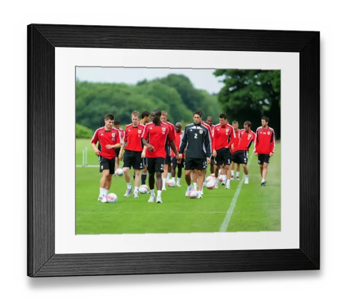 Framed Print : Bristol City Football Club: Kicking Off Pre-Season Training - Championship Players in Action Framed Print : Bristol City Football Club: Kicking Off Pre-Season Training - Championship Players in Action